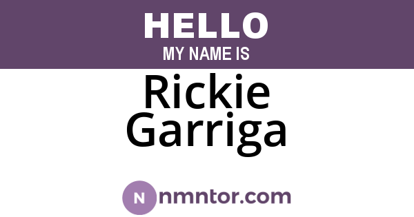 Rickie Garriga