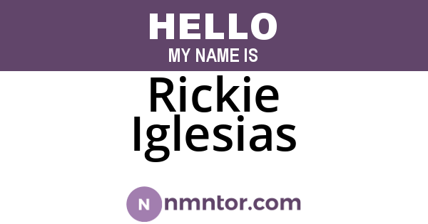 Rickie Iglesias