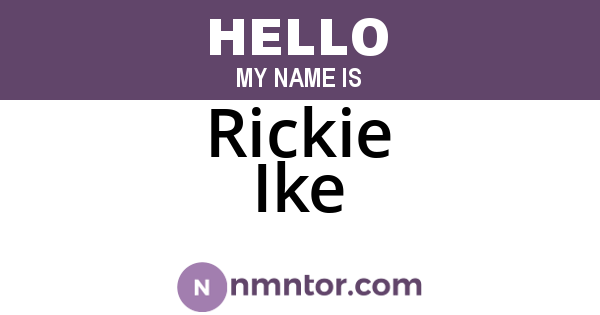 Rickie Ike