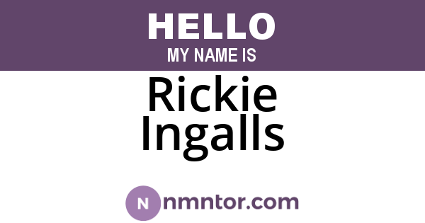 Rickie Ingalls