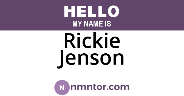 Rickie Jenson