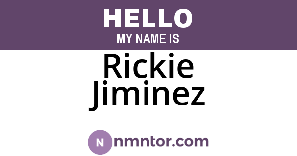 Rickie Jiminez