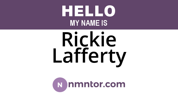 Rickie Lafferty