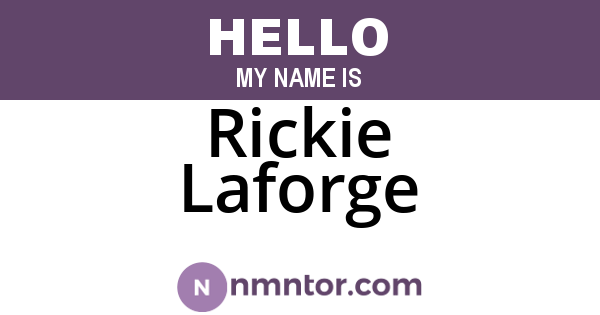 Rickie Laforge