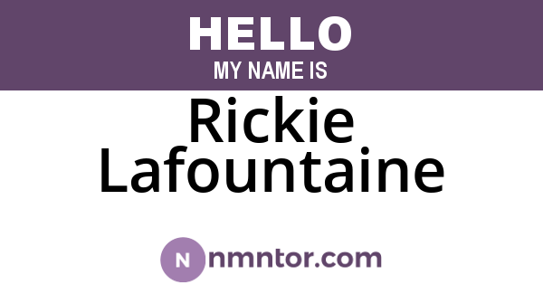 Rickie Lafountaine