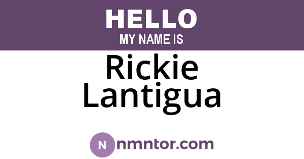 Rickie Lantigua