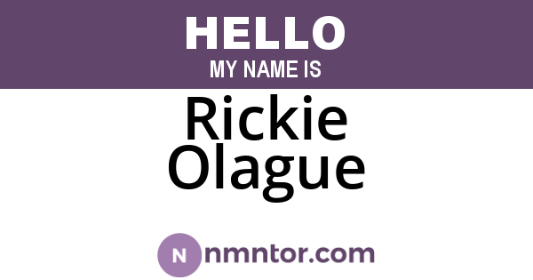 Rickie Olague