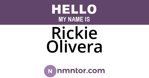 Rickie Olivera