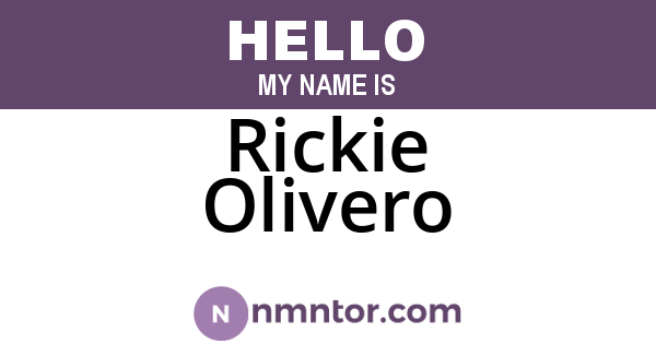 Rickie Olivero