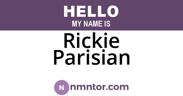 Rickie Parisian