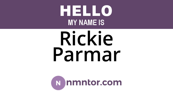 Rickie Parmar
