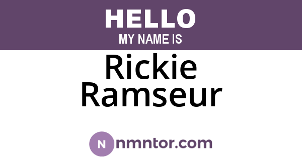 Rickie Ramseur
