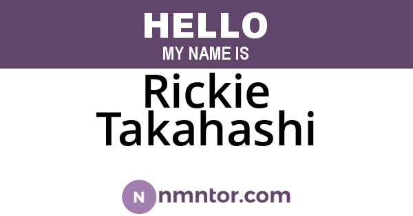 Rickie Takahashi