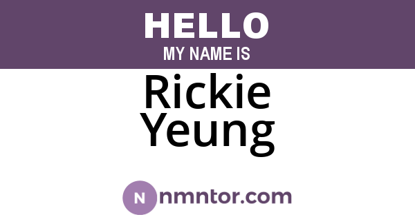 Rickie Yeung
