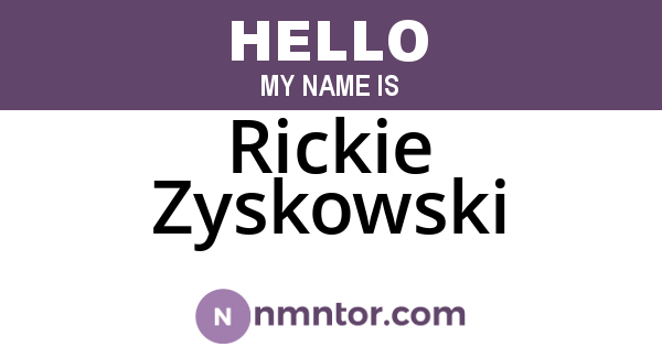 Rickie Zyskowski