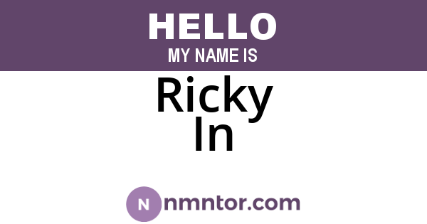 Ricky In