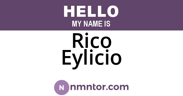 Rico Eylicio