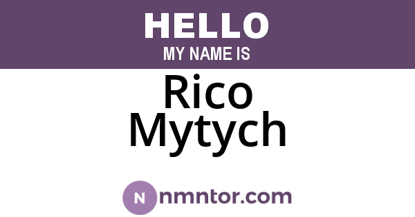 Rico Mytych
