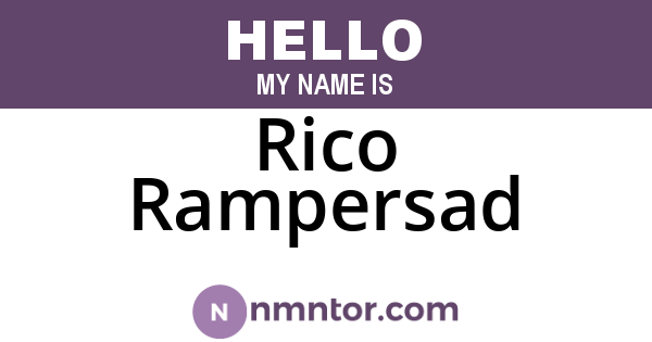 Rico Rampersad