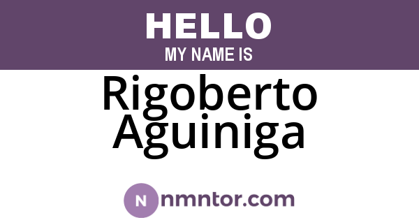 Rigoberto Aguiniga