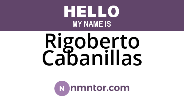 Rigoberto Cabanillas