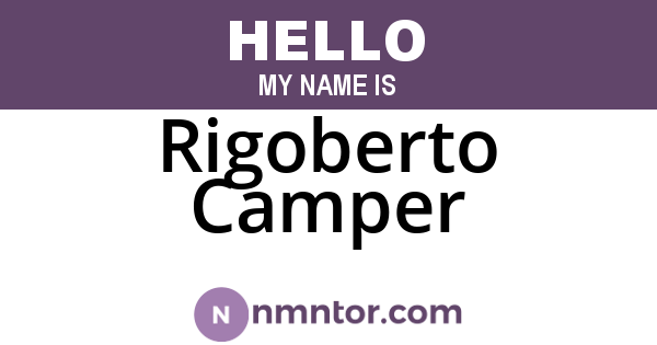 Rigoberto Camper