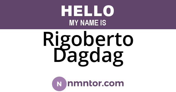 Rigoberto Dagdag