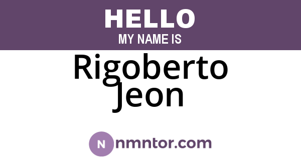 Rigoberto Jeon