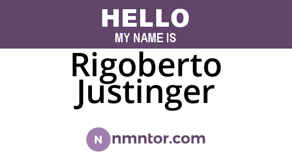 Rigoberto Justinger