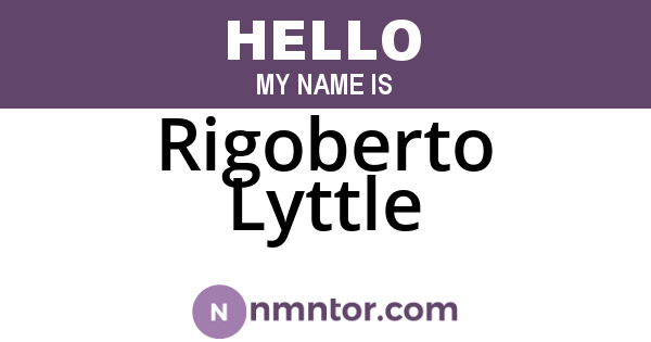 Rigoberto Lyttle