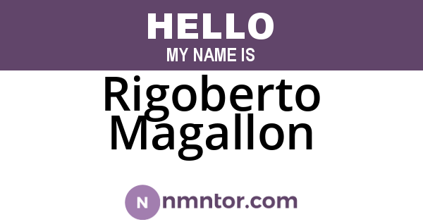 Rigoberto Magallon