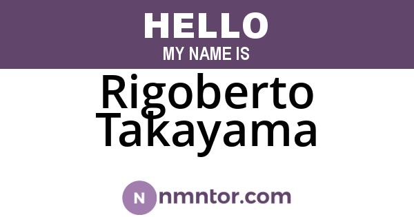 Rigoberto Takayama