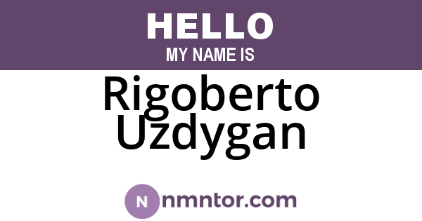 Rigoberto Uzdygan