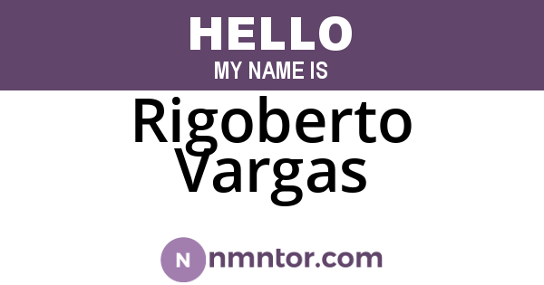 Rigoberto Vargas