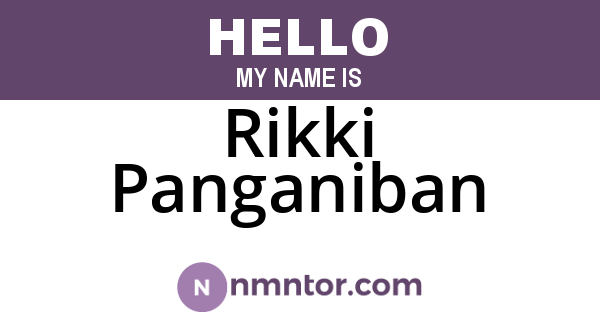 Rikki Panganiban