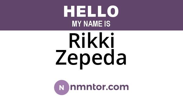 Rikki Zepeda