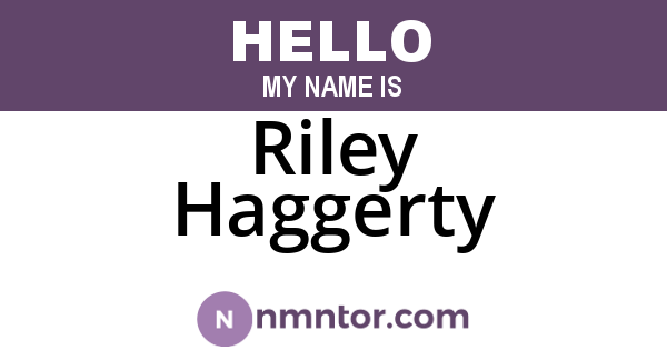 Riley Haggerty