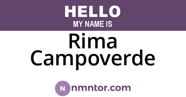Rima Campoverde