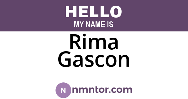 Rima Gascon