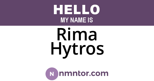 Rima Hytros