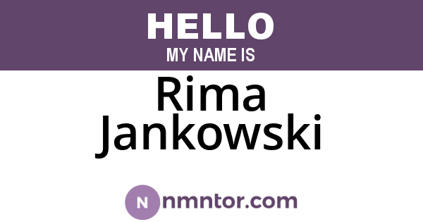 Rima Jankowski