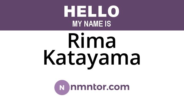 Rima Katayama