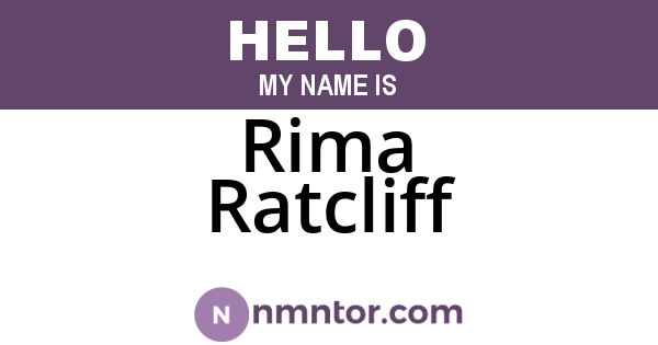 Rima Ratcliff