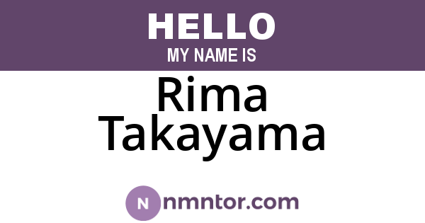 Rima Takayama