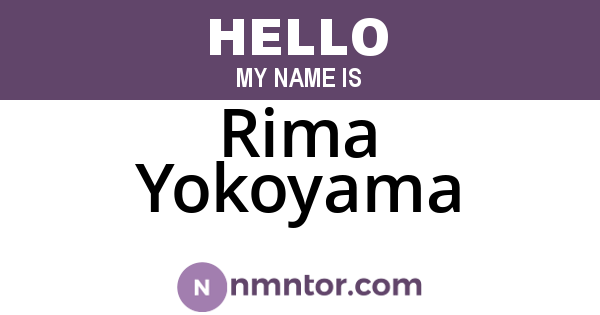 Rima Yokoyama