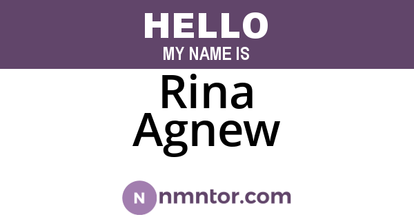 Rina Agnew