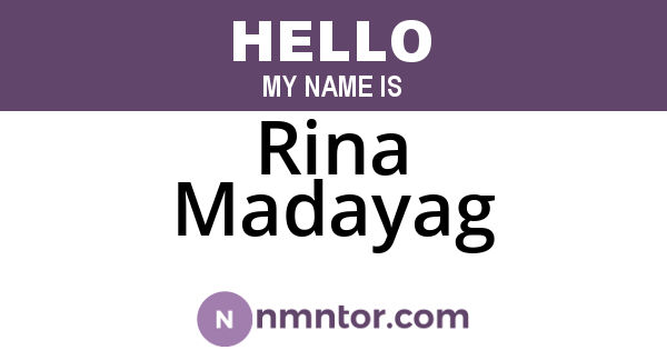 Rina Madayag