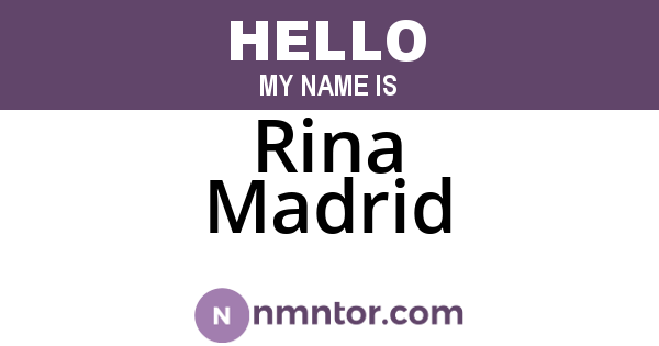 Rina Madrid