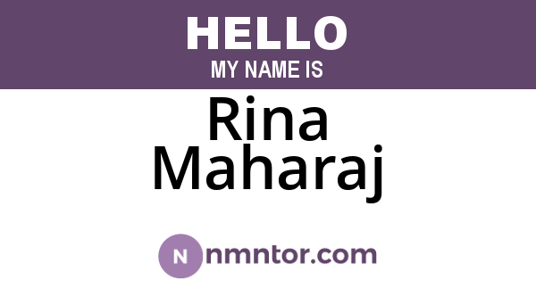 Rina Maharaj