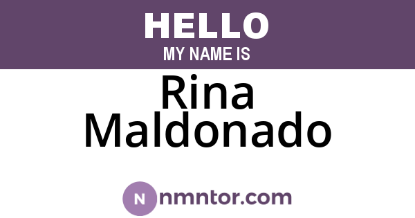 Rina Maldonado